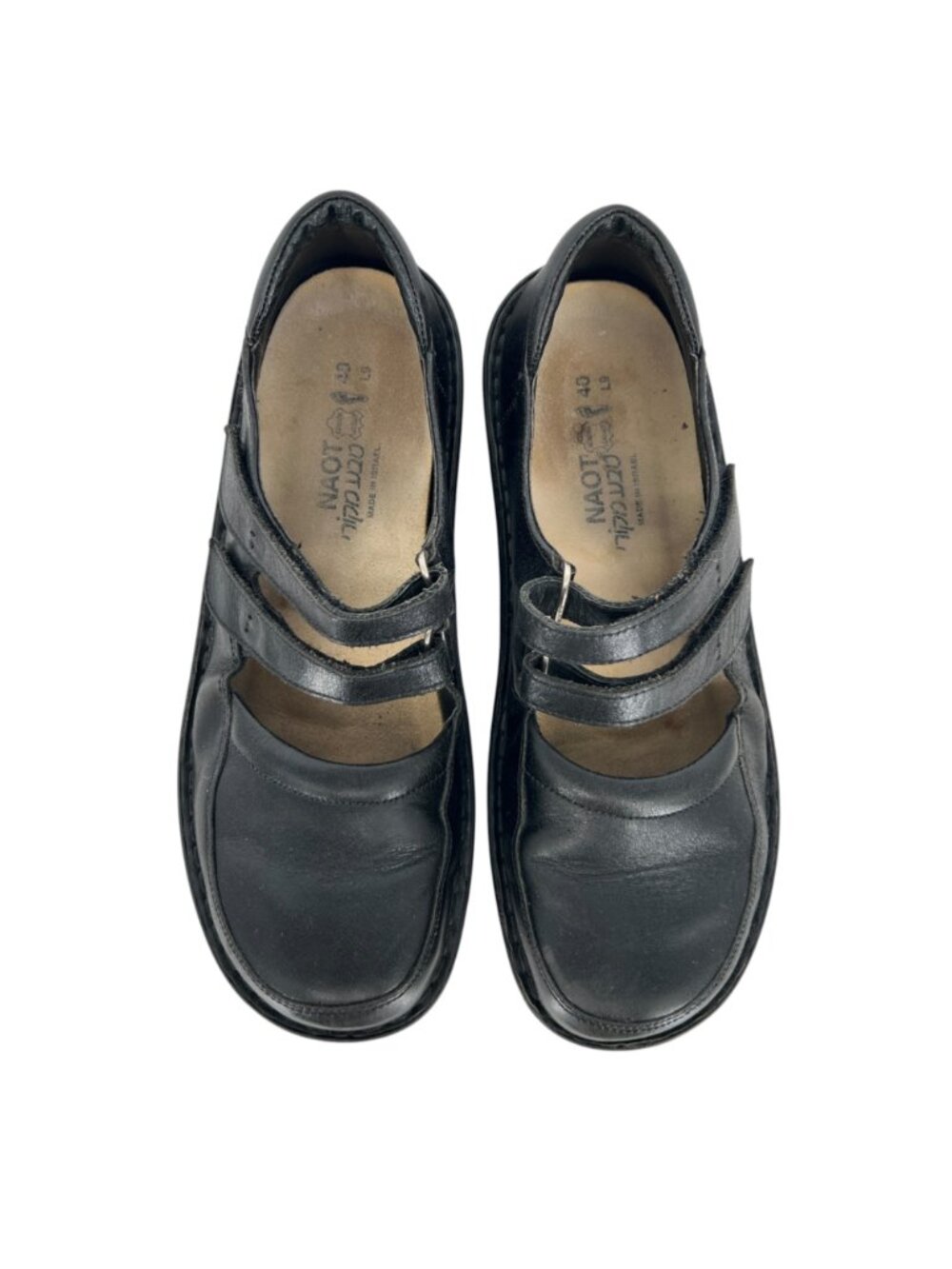 Naot Black Leather Mary Jane Comfort Shoes Double Strap Size 40 US 9 - Picture 3 of 14